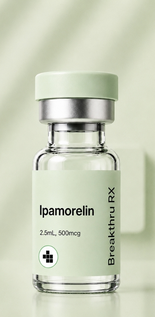 Ipamorelin vial for growth hormone therapy