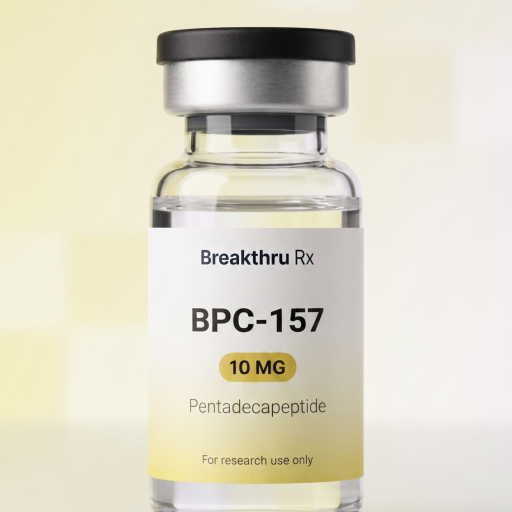 Breakthru Rx BPC-157 10mg peptide vial – Pentadecapeptide for research use