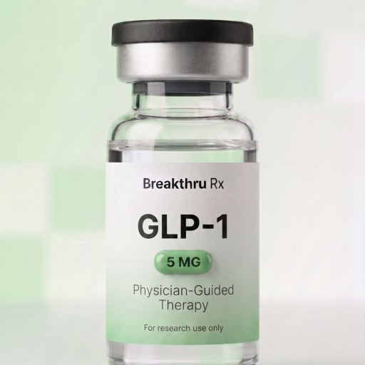 GLP-1 5mg peptide vial by Breakthru Rx