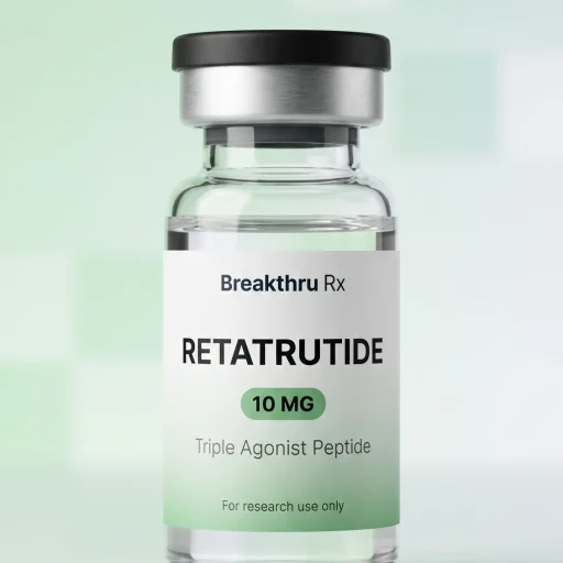 Retatrutide 10mg triple agonist peptide vial by Breakthru Rx